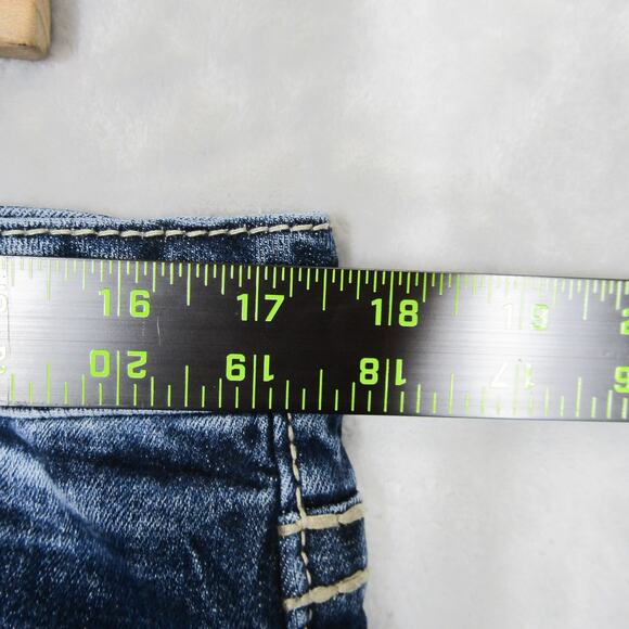 Vigoss Jeans 14 Embellished Dallas Bootcut Rhinestone Pockets Dark Wash Denim - Picture 11 of 12